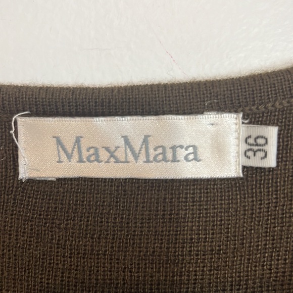 Vintage Max Mara wool/blend knit sleeveless dress with sequins accent size US6 - Picture 10 of 14
